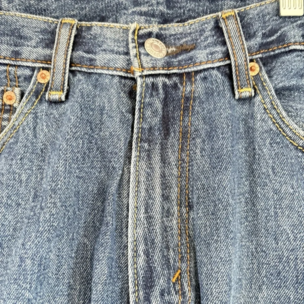 Levis 505 Jeans Mens 33x30 Blue Medium Wash Regular Straight Stretch Denim Pants